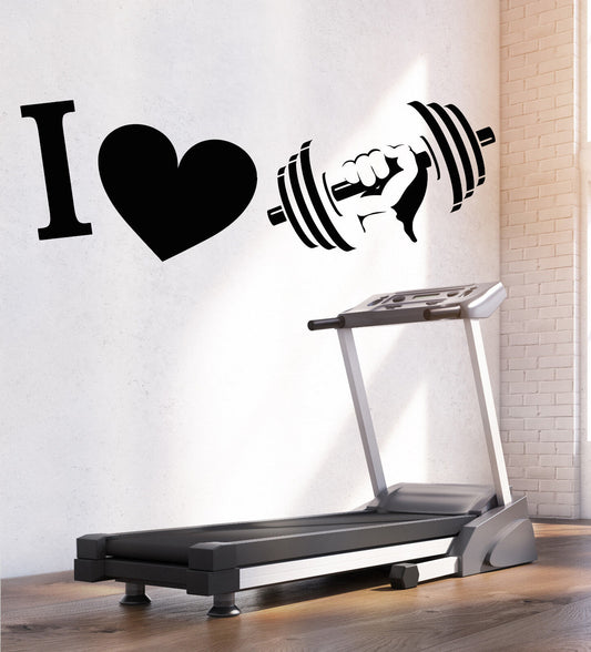 Vinyl Wall Decal Gym Fitness Trainer Sport Beauty Health Stickers (1265ig)