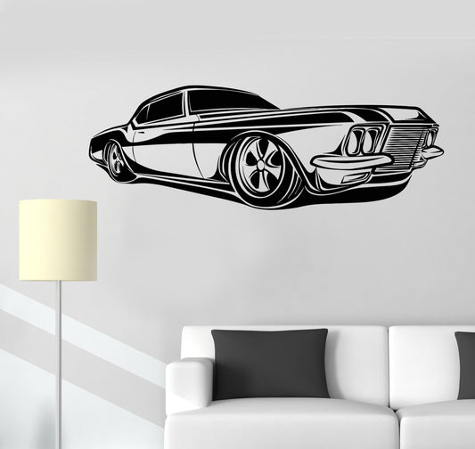 Vinyl Wall Decal Retro Car Impala Supernatural Garage Automobile Stickers 1340ig