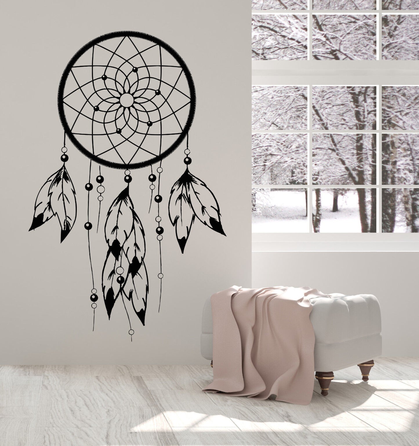 Vinyl Wall Decal Dreamcatcher Dreams Protective Amulet Stickers (1375ig)