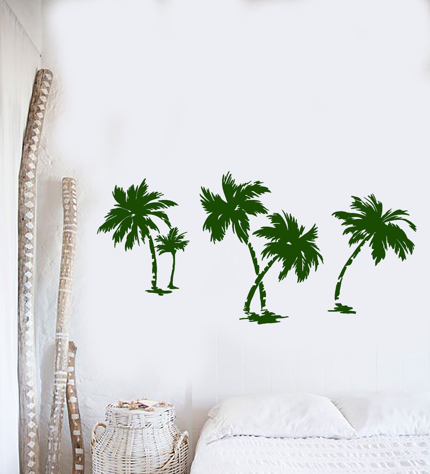 Vinyl Wall Decal Palms Nature Beach Style Nature Trees Stickers (1452ig)