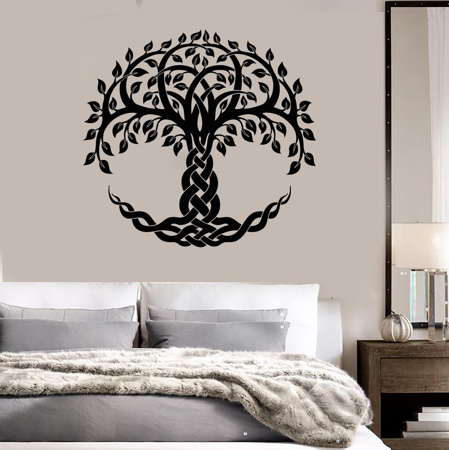 Vinyl Wall Decal Celtic Sacred Tree Of Life Ethnic Style Symbol Stickers 1478ig