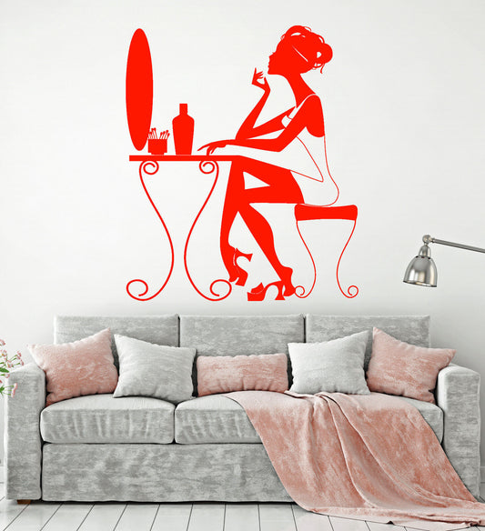 Vinyl Wall Decal Make Up Cosmetic Procedures Beauty Personal Care Sticker 1528ig