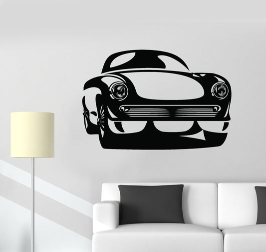 Vinyl Wall Decal Retro Classical Car Garage Mechanical Stickers (1538ig)