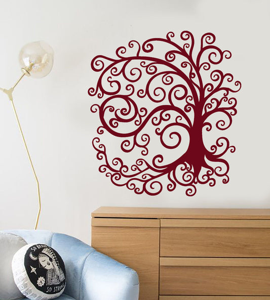 Vinyl Wall Decal Fairy Tale Magic Tree Nature Nursery Stickers (1553ig)