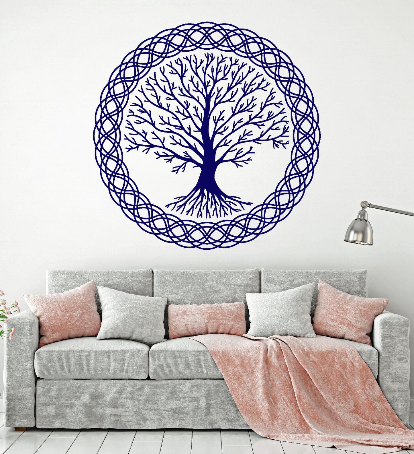 Wandtattoo Baum des Lebens Familie Natur Keltischer Stil Ornament Vinyl Aufkleber 1572ig