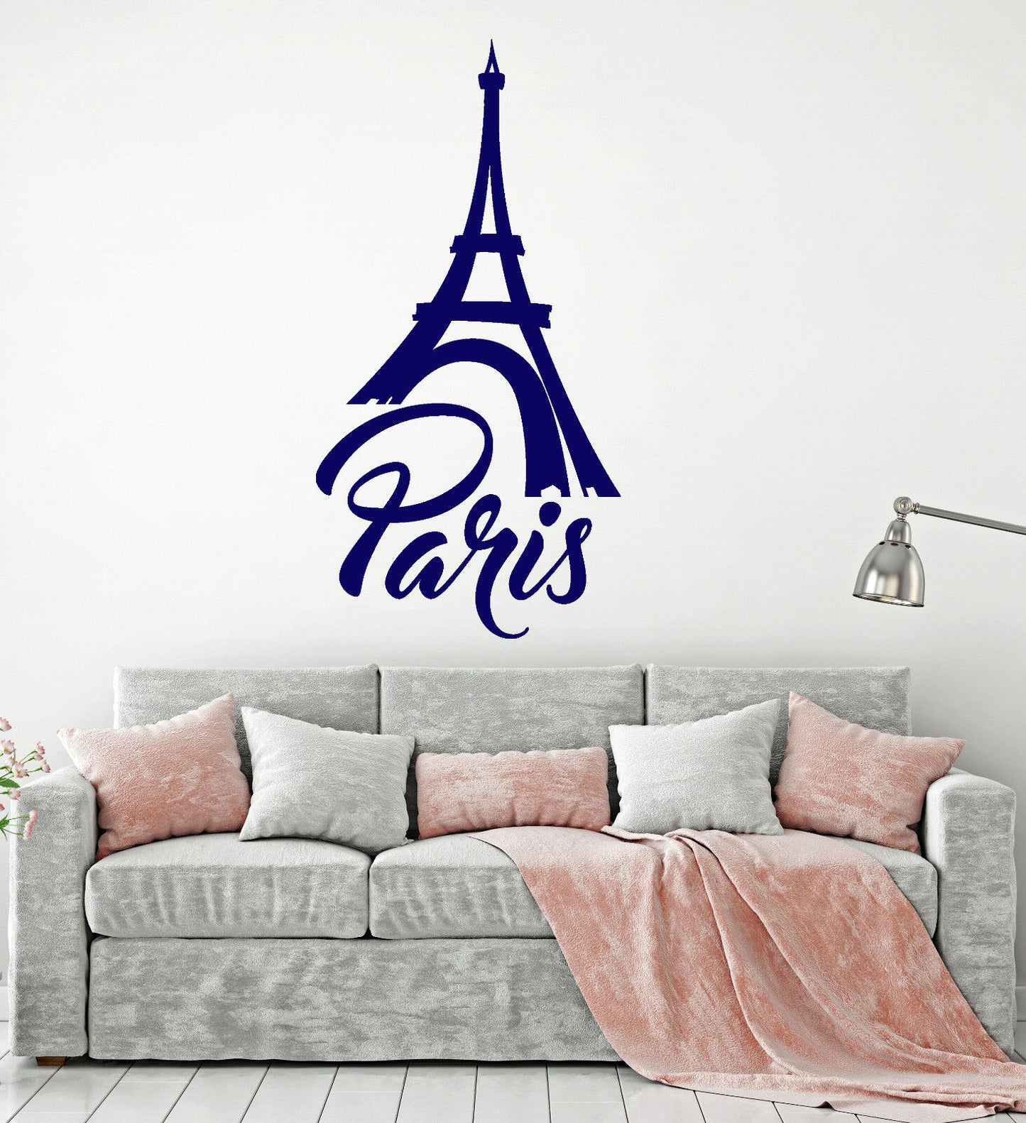 Autocollant mural en vinyle Tour Eiffel Paris France Romance Stickers (1582ig)