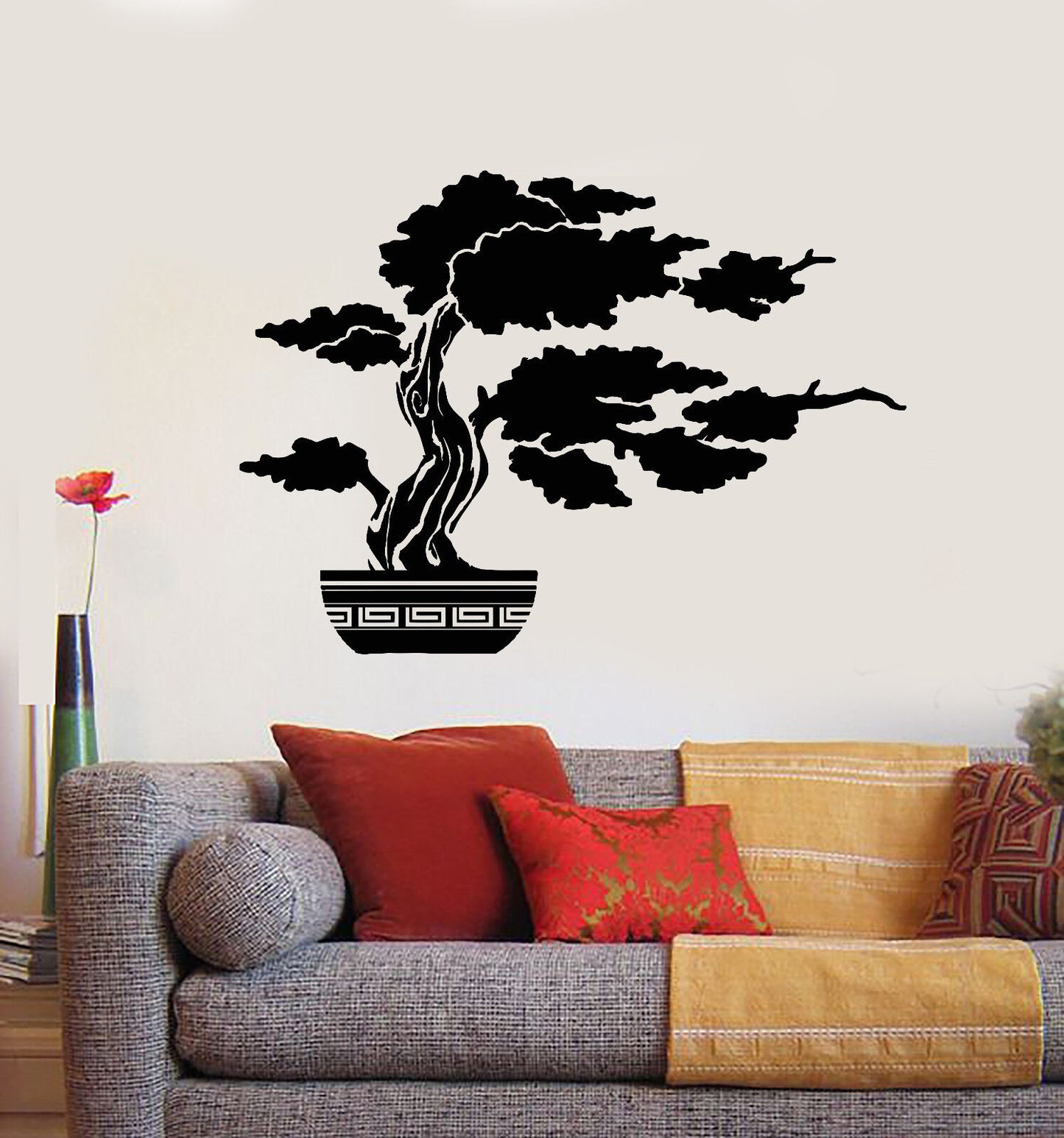 Vinyl Wall Decal Bonsai Tree Nature Japanese Asian Style Stickers (1599ig)