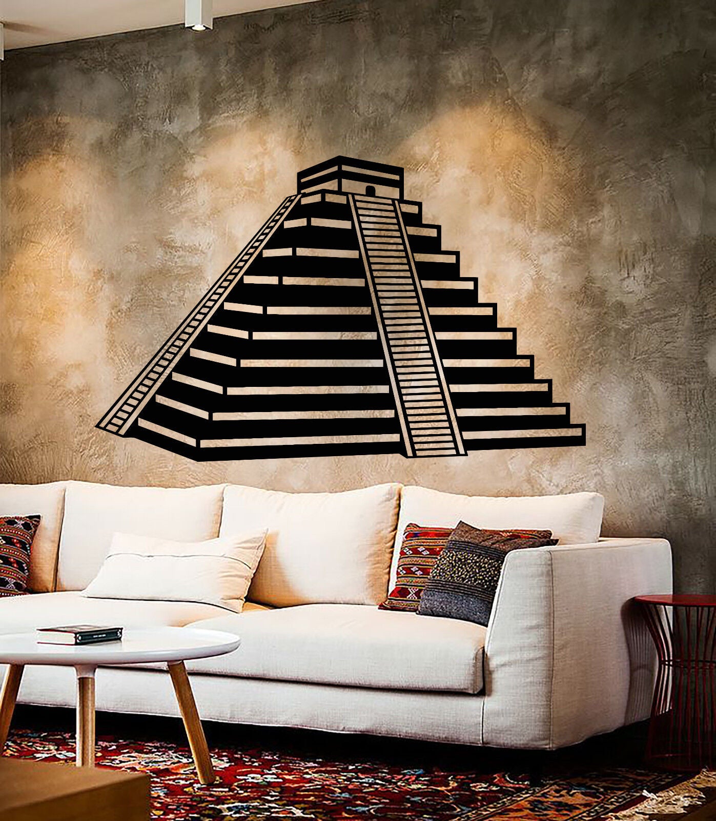 Vinyl Wall Decal Temple Of Kukulkan Mexico Ancient World Stickers (1653ig)