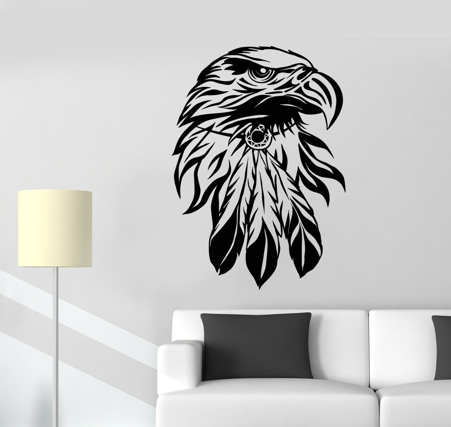 Vinyl-Wandaufkleber, Weißkopfseeadler, Vogelkopf, Amerika-Symbol, Aufkleber (1656ig)