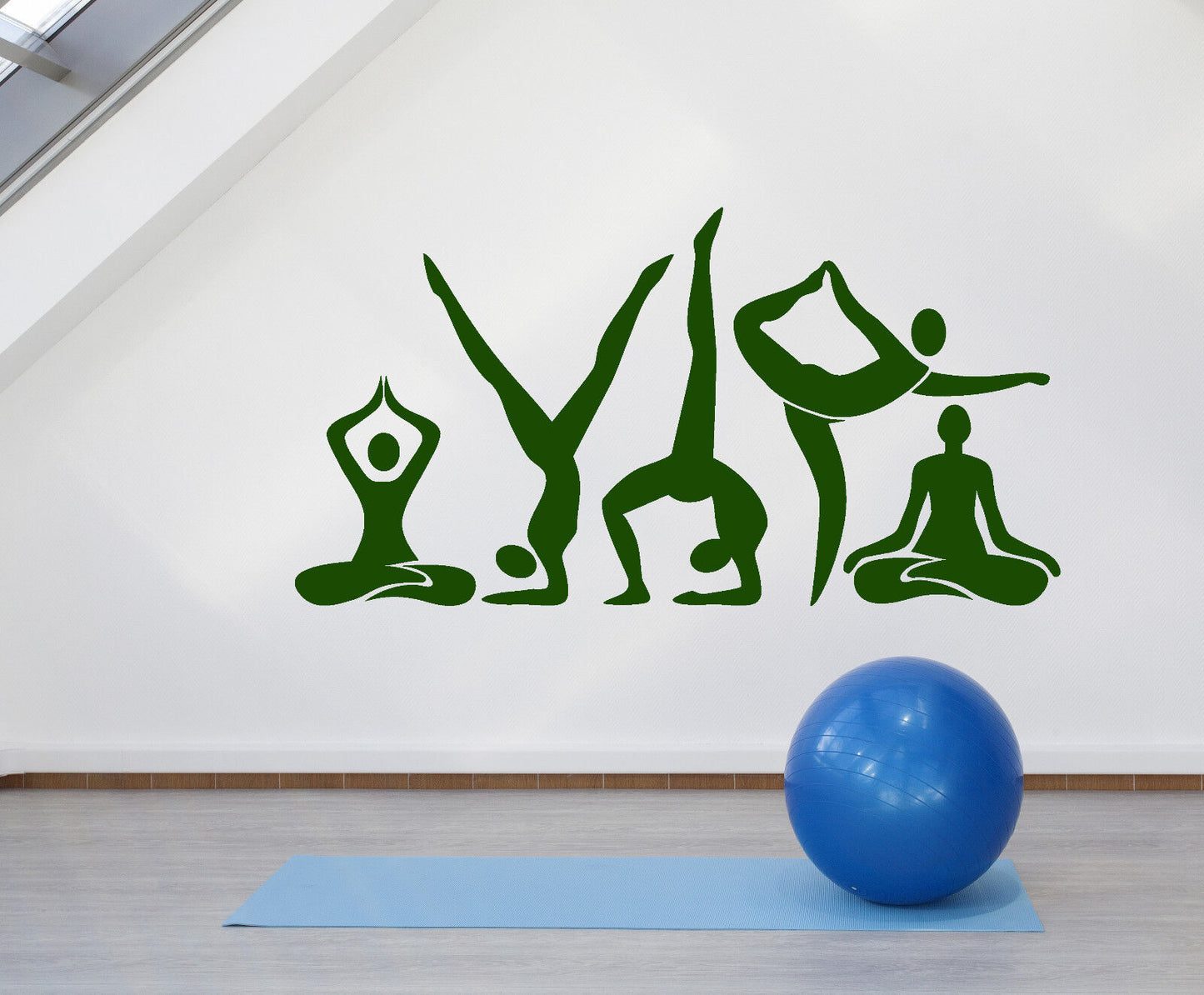 Vinyl Wall Decal Yoga Meditation Center Pose Beauty Health Stickers (1720ig)