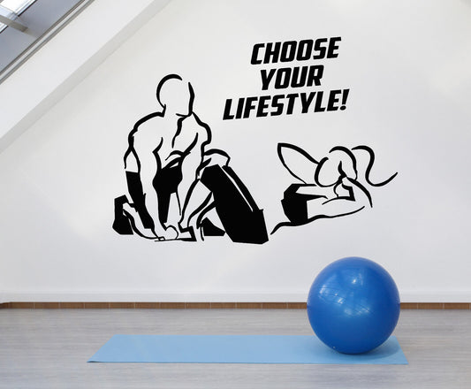 Vinyl Wall Decal Motivation Quote Fitness Gym Sport Beauty Health Sticker 1802ig