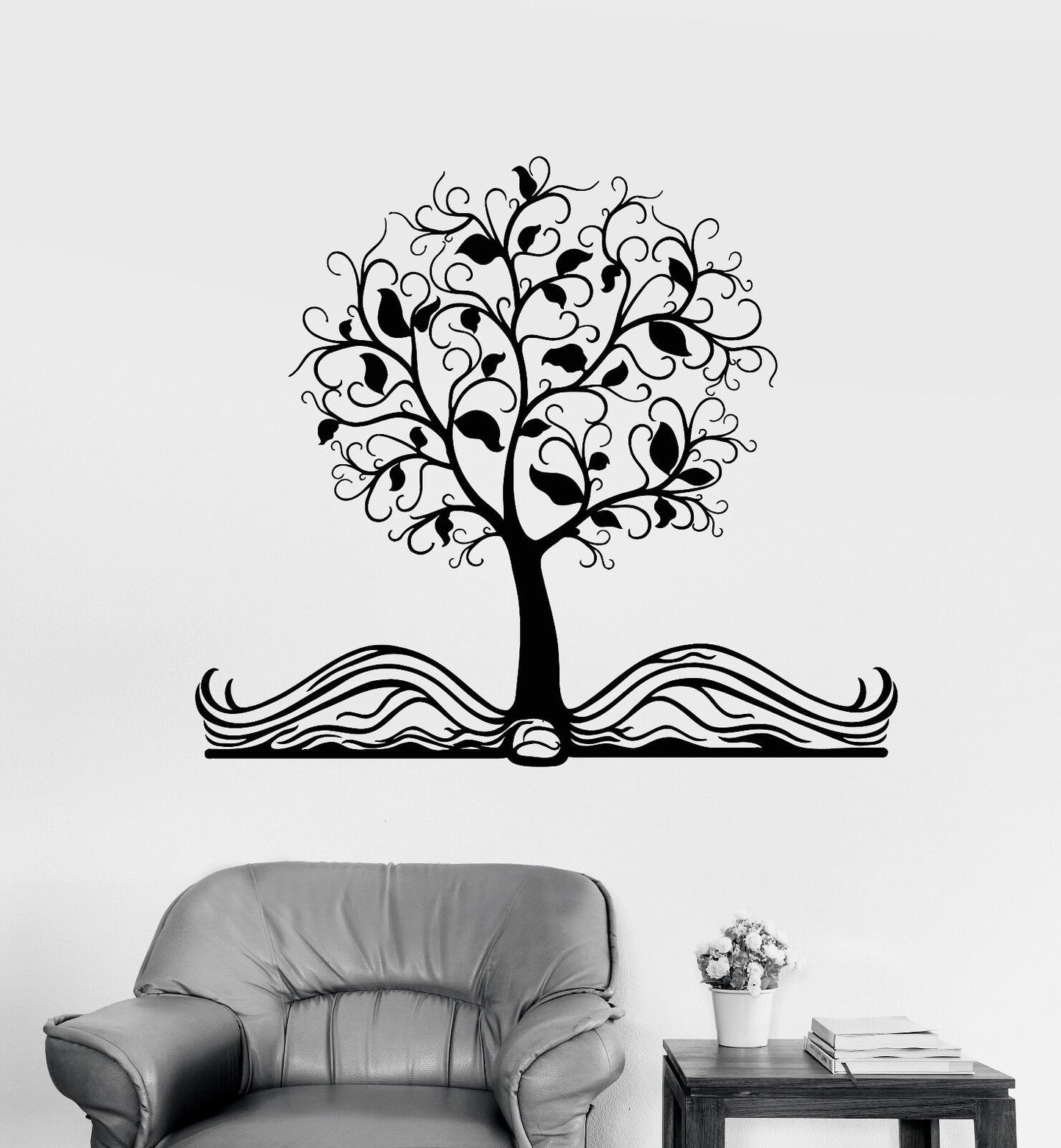 Vinyl Wall Decal Open Book Magic Tree Fairy Tale Children's Room Stickers 1826ig