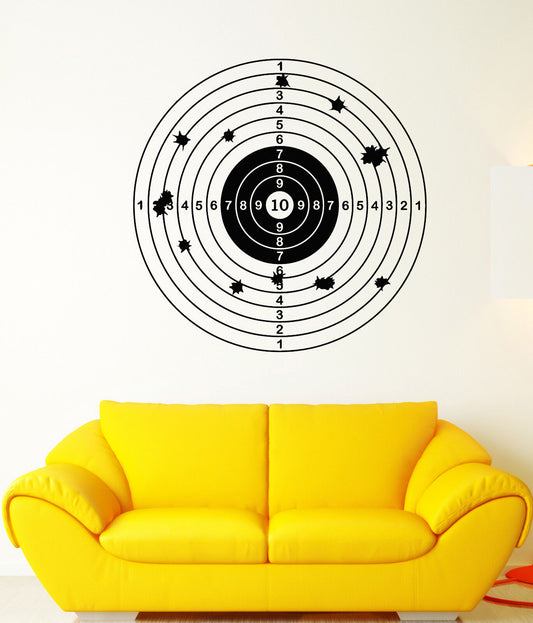 Vinyl Wall Decal Target For Shooting Gallery Shooter Darts Game Stickers 1899ig