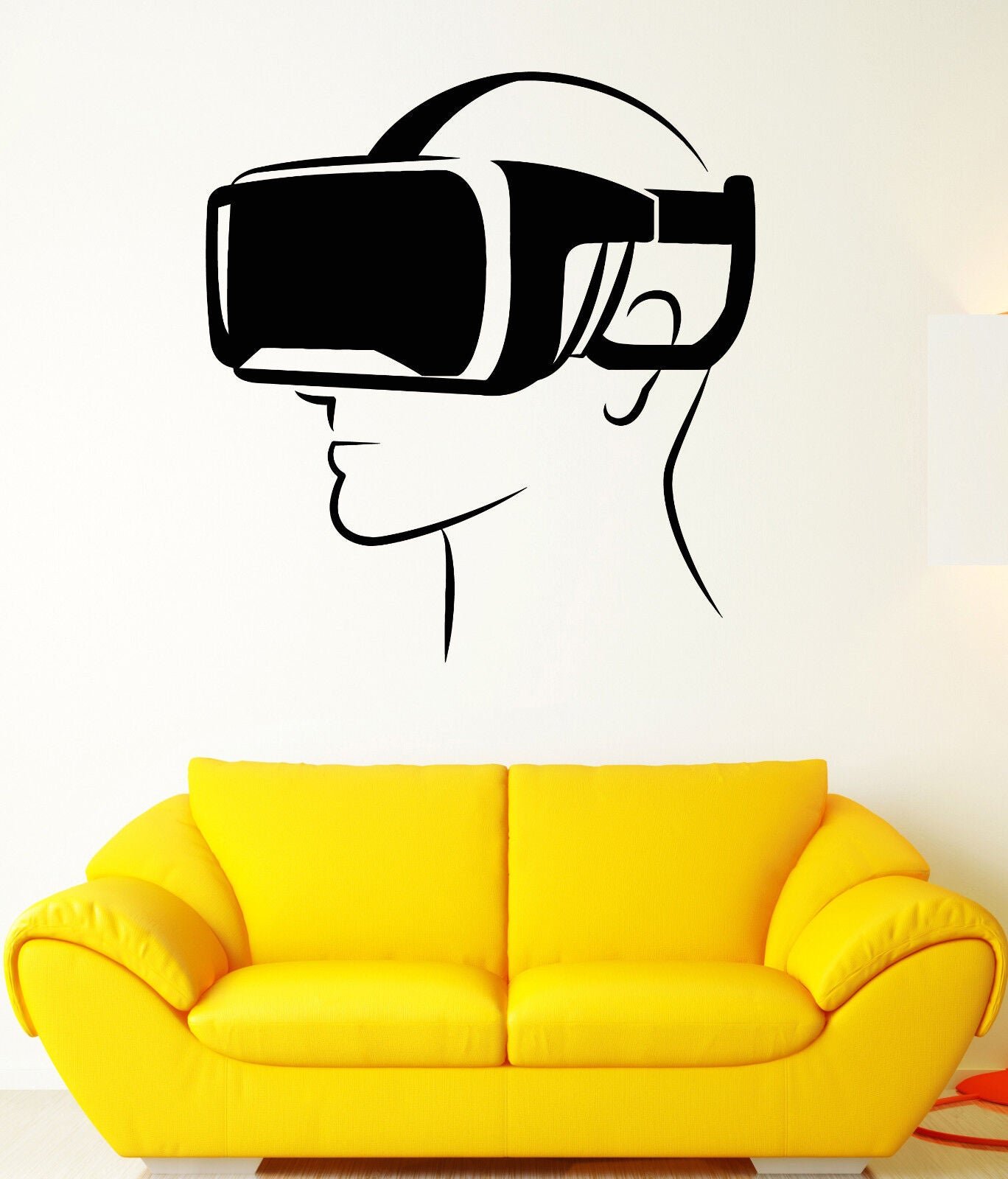 Vinyl Wall Decal Virtual Reality Head-Mounted Display Stickers (1937ig)