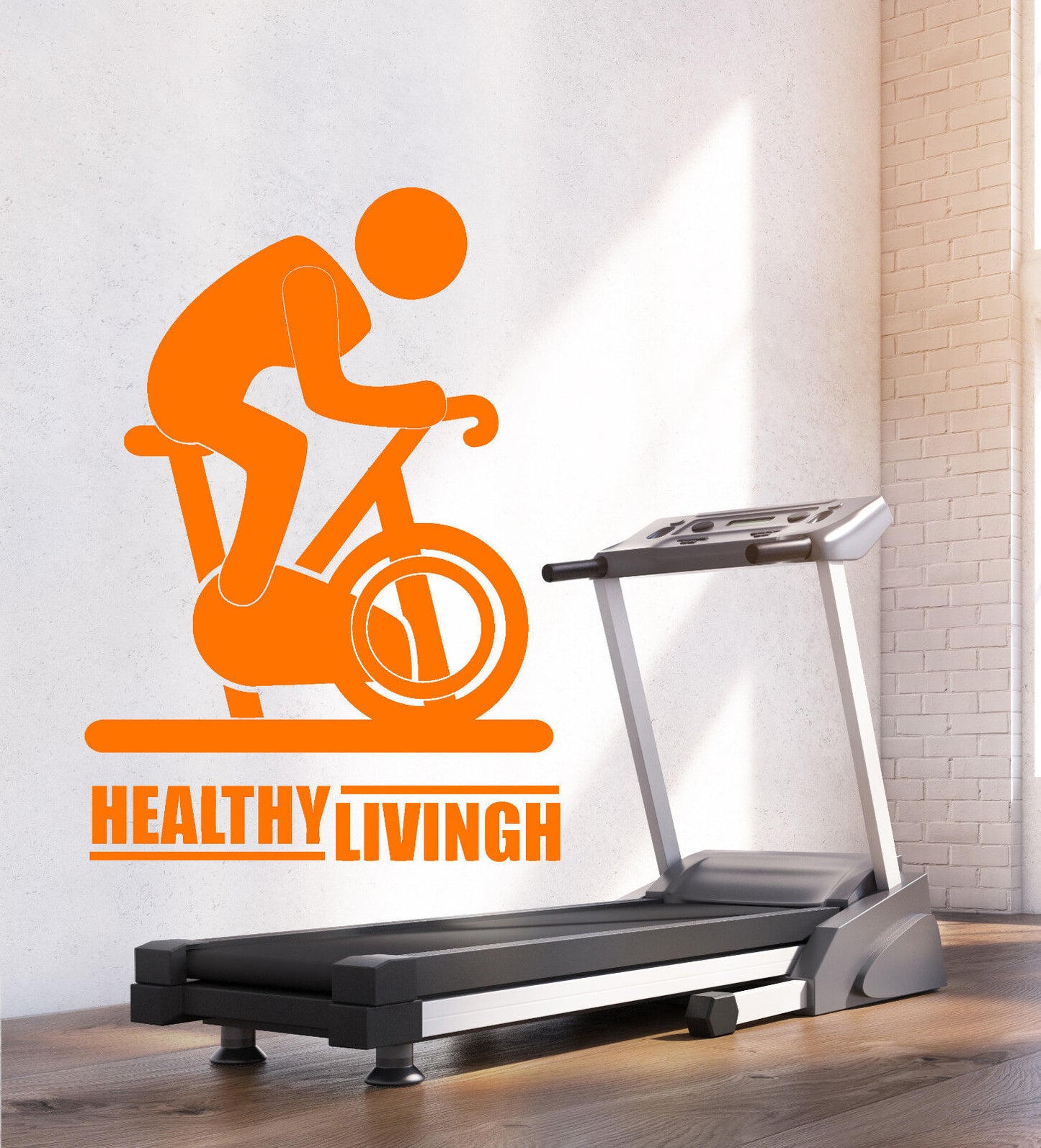 Vinyl Wall Decal Fitness Gym Sport Healthy Lifestyle Stickers (1938ig)