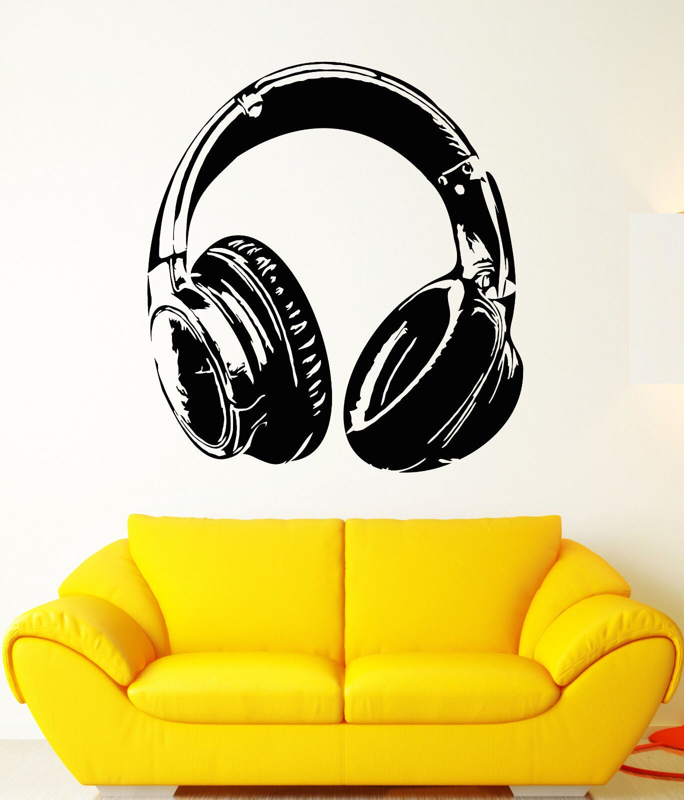 Vinyl Wall Decal Music Lover Musical Headphones Teenager Room Stickers (1959ig)