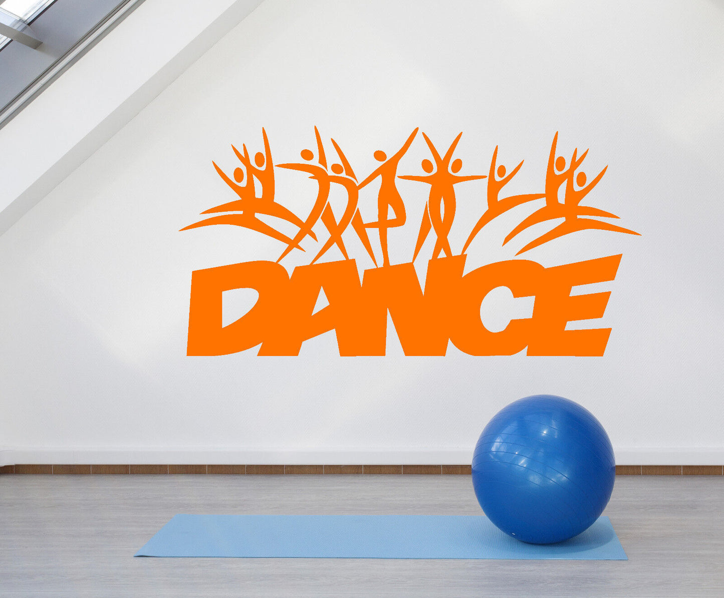 Vinyl Wall Decal Dance School Studio Logo Cartoons People Dancers Sticker 2018ig