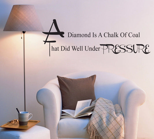 Wall Vinyl Lettering Letters Quote Words Letters Diamond Pressure z4899