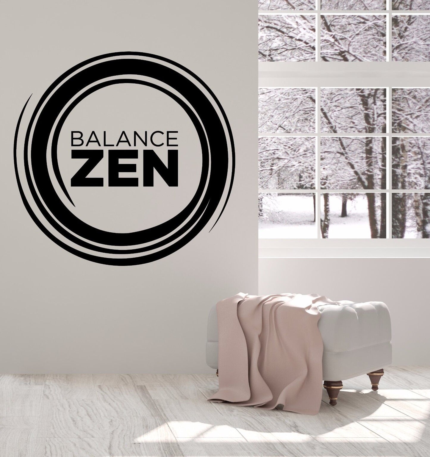 Enzo Enso Cercle Yoga Médiation Zen Balance Décor Mur Vinyle Autocollant n920