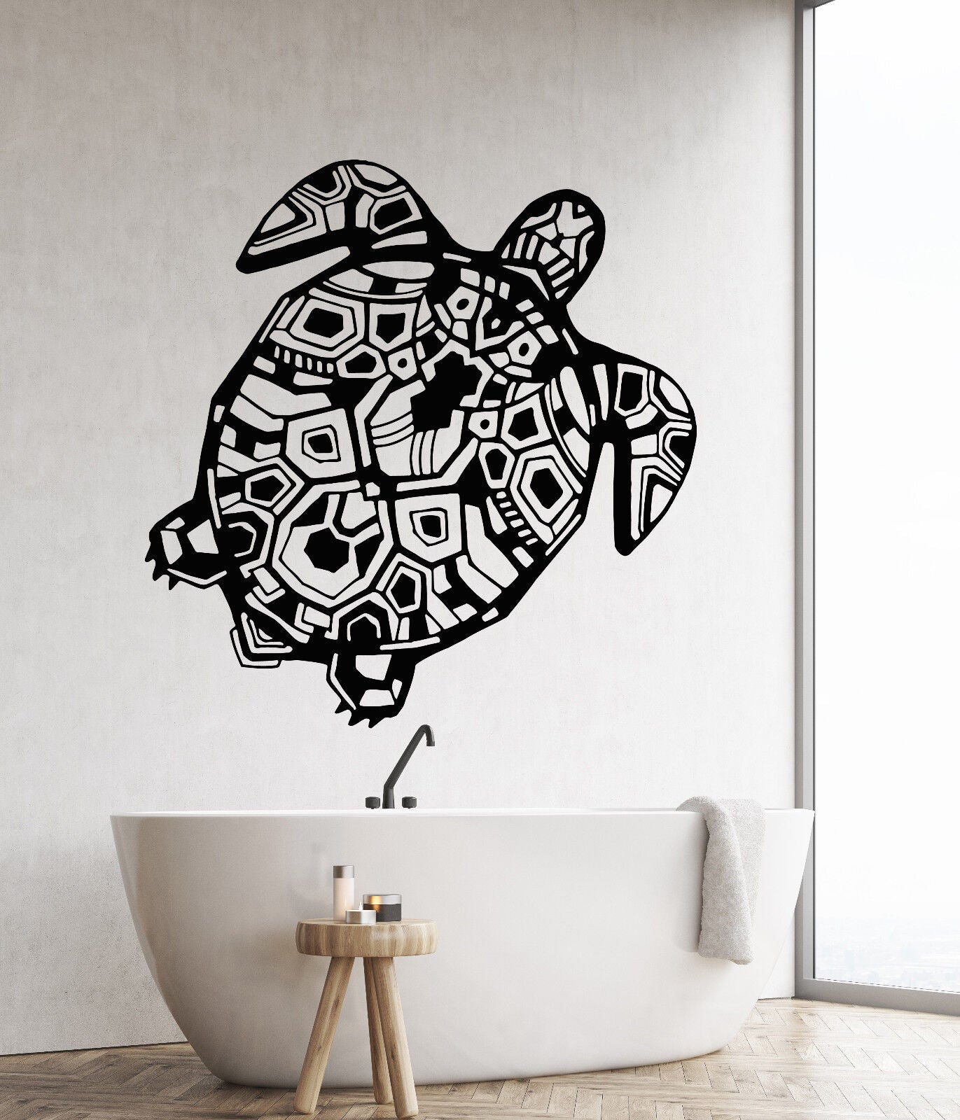 Vinyl Wall Decal Sea Animal Turtle Ocean Marine Style Shell Stickers (2037ig)