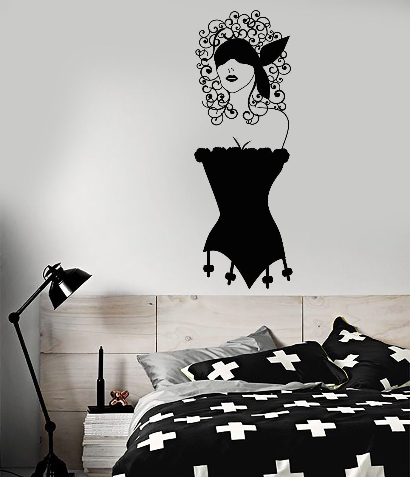 Vinyl Wall Decal Erotic Adult Corset Sexy Hot Girl Stickers (2084ig)