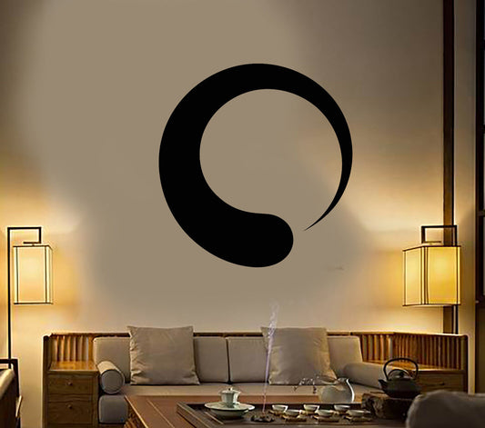 Vinyl Wand Aufkleber Enso Kreis Symbol Buddhismus Yoga Meditation Aufkleber (2097ig)