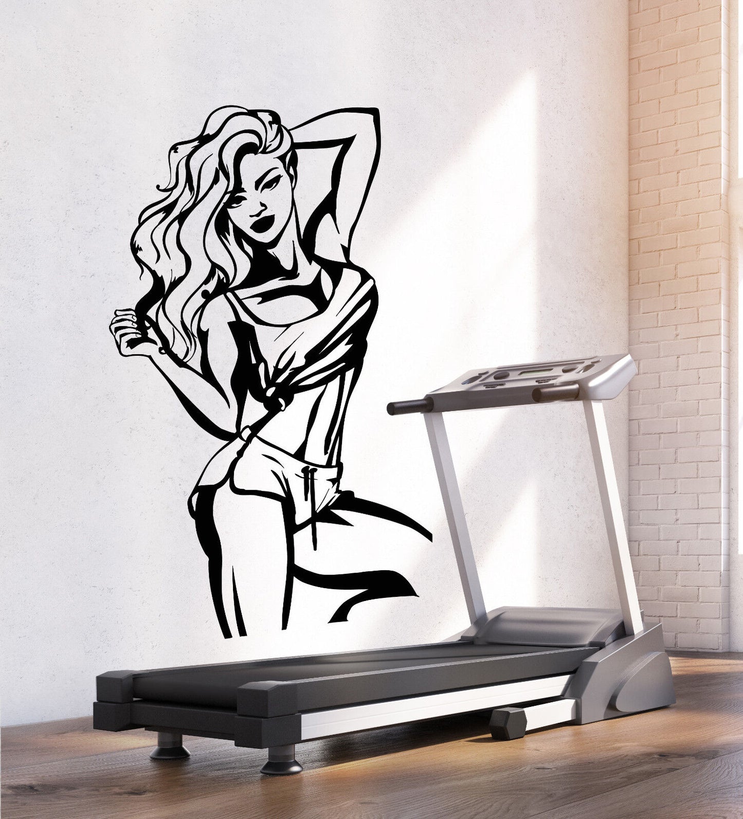 Wandtattoo Sexy Hot Sport Fitness Mädchen Gym Vinyl Aufkleber (2192ig)