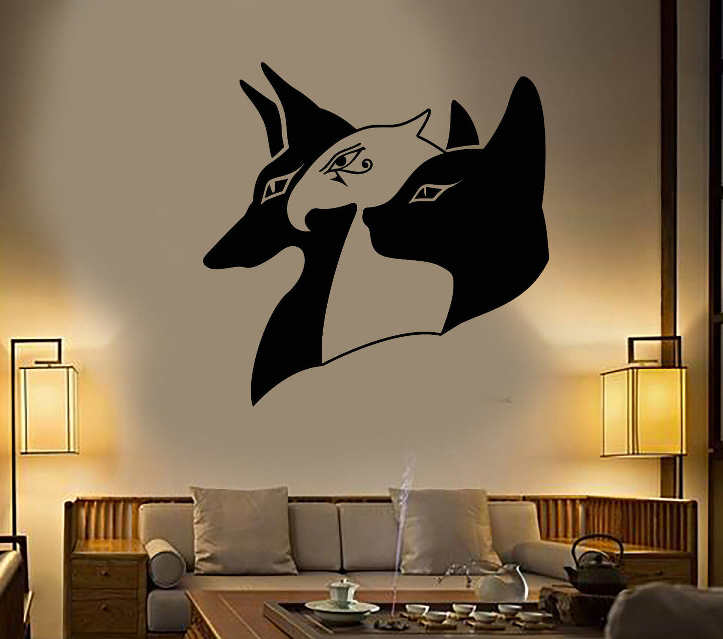 Vinyl Wall Decal Ancient Egypt Egyptian Gods Anubis Horus Bastet Stickers 2218ig