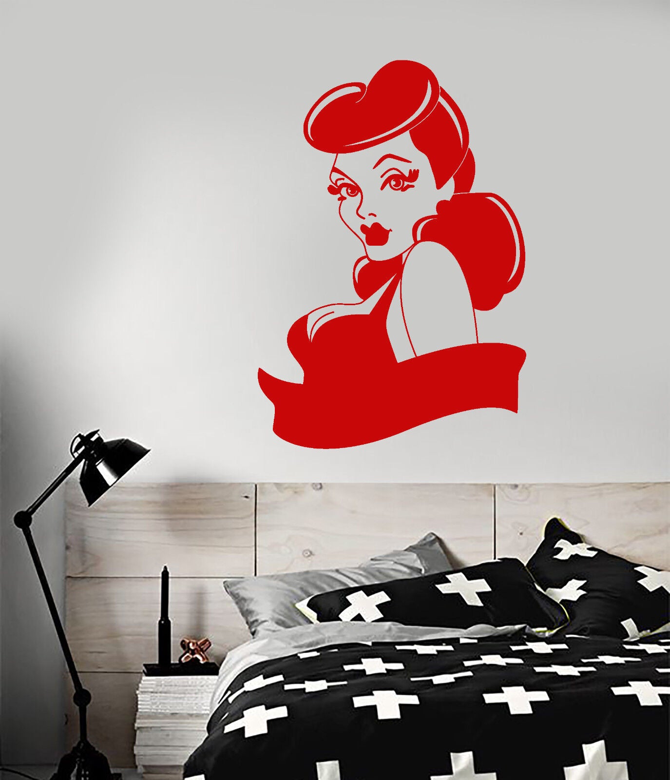 Autocollant mural en vinyle, Style Pin Up, fille Sexy, rétro, femme, autocollants (2262ig)