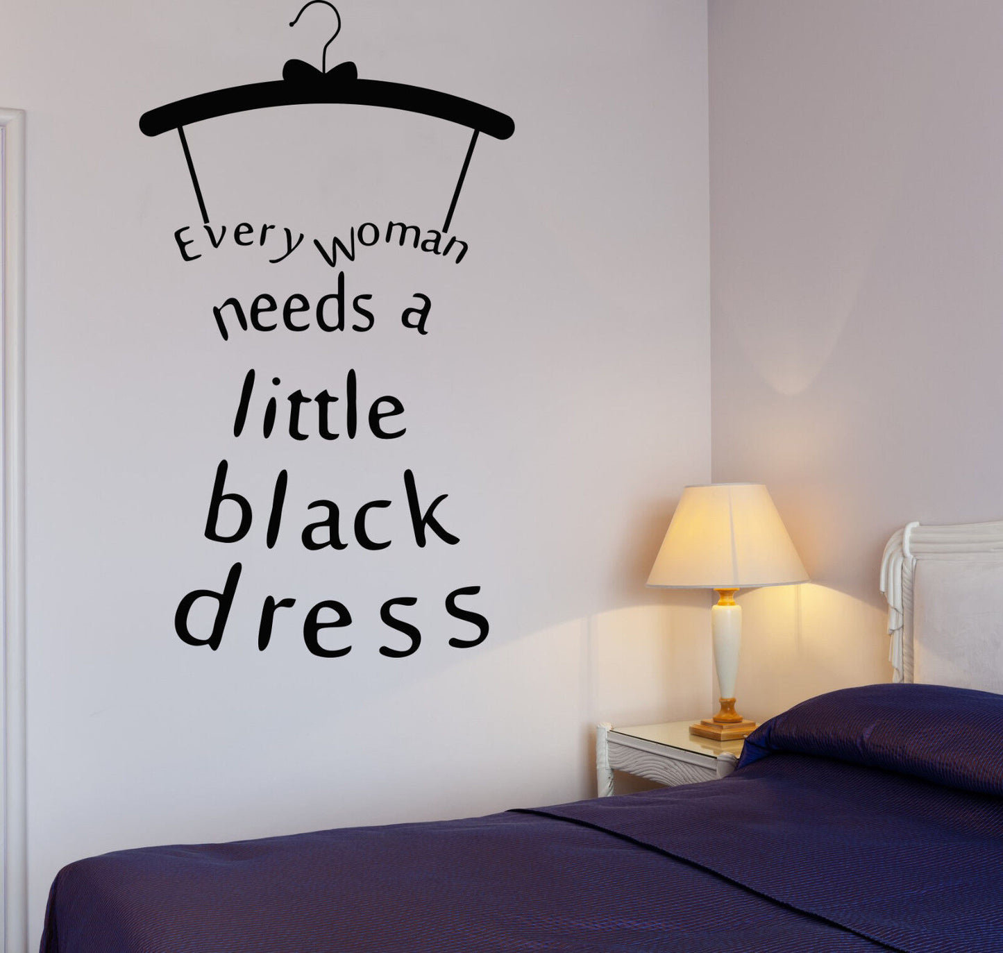 Vinyl Decal Wall Sticker Woman Dress from Words Motivation Quote (n978)