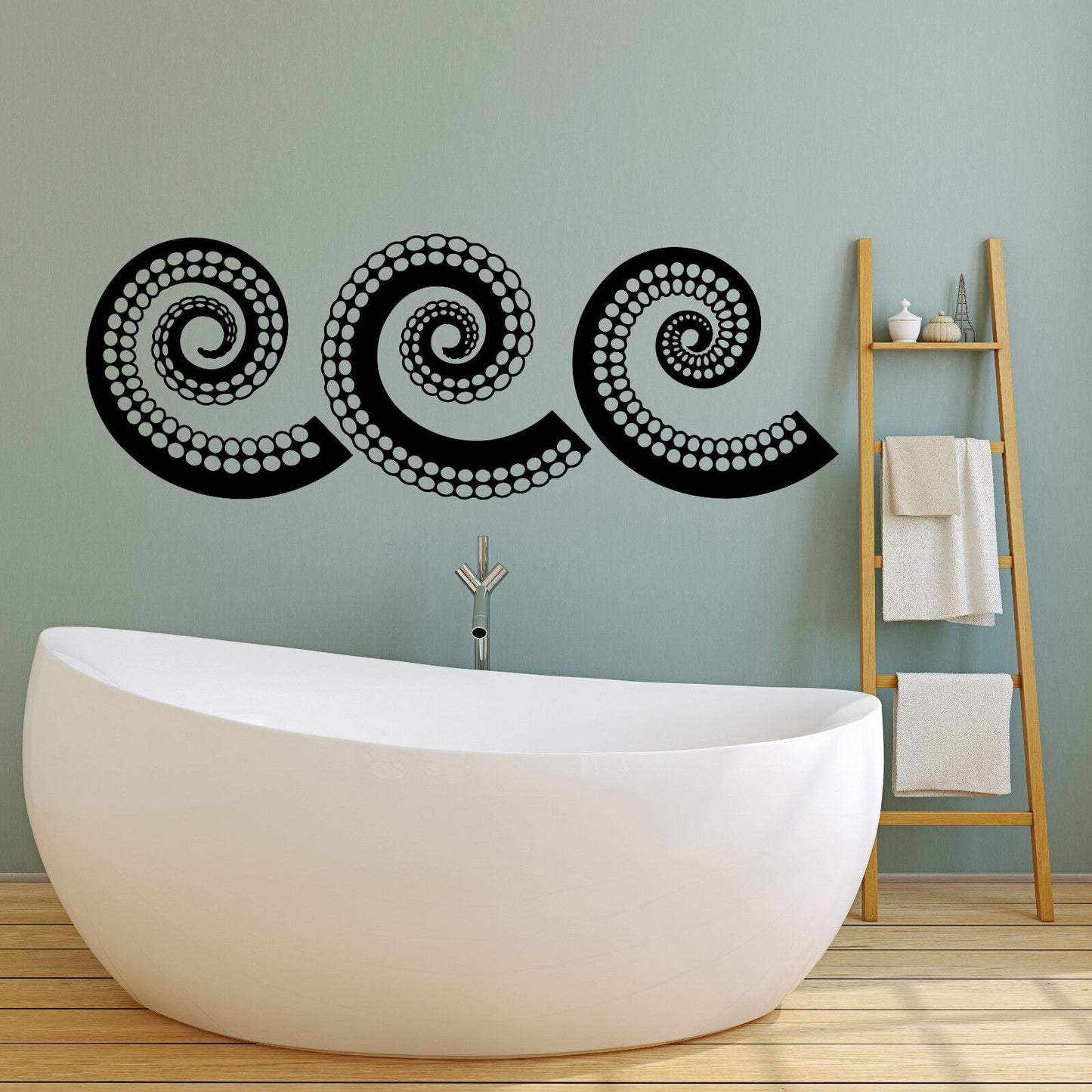 Vinyl Wall Decal Tentacles of Octopus Ocean Sea Style Animals Stickers (2418ig)