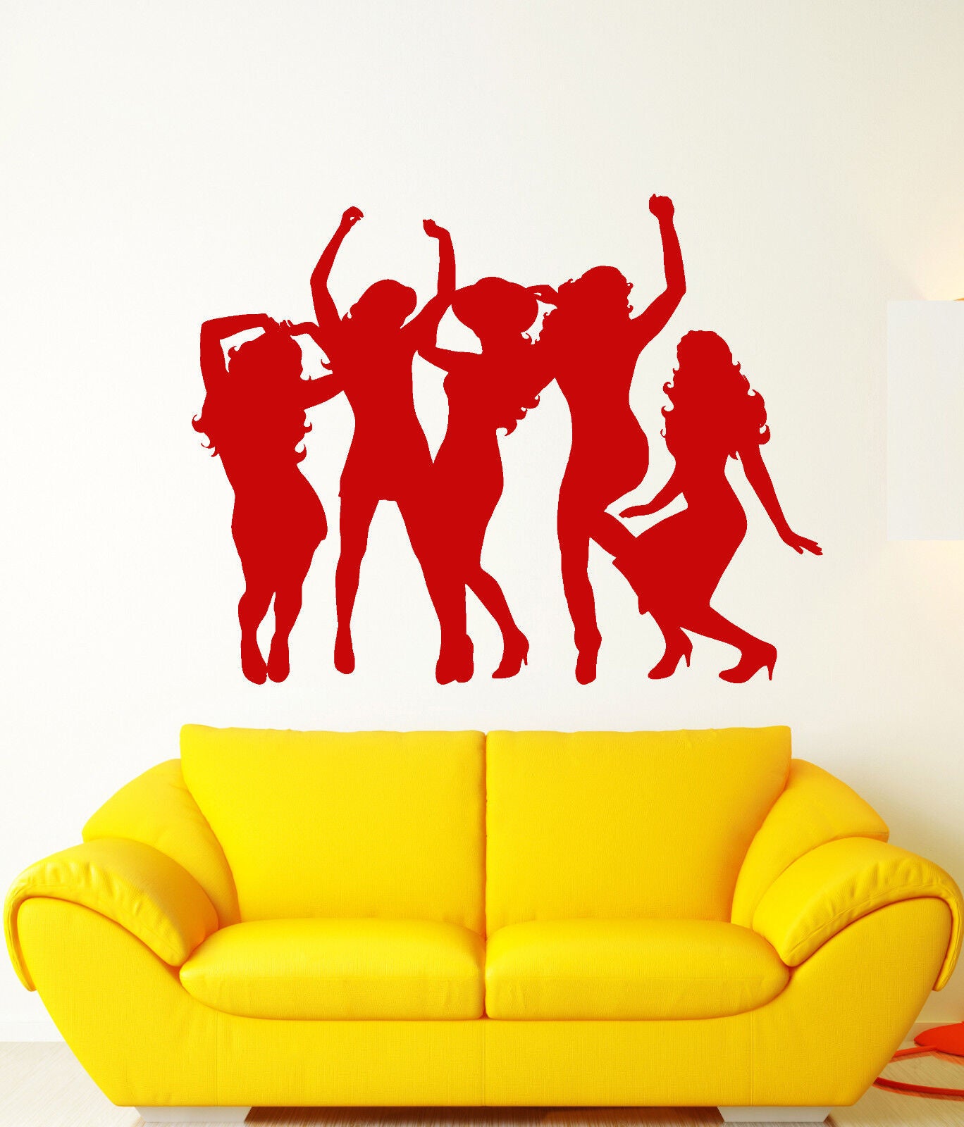 Vinyl Wall Decal Hen-party Party Girls Night Club Dance Floor Stickers (2424ig)