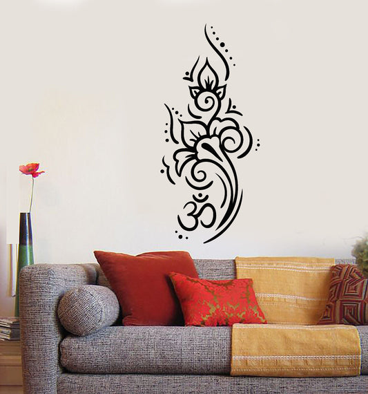 Vinyl Wall Decal Om Mantra Yoga Meditation Room Decor Stickers (2509ig)