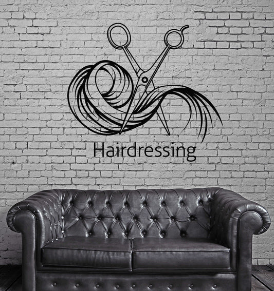 Wall Vinyl Decal Beauty Hair Salon Tools Decor Hairdressing (n836)