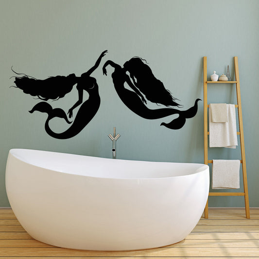 Vinyl Wall Decal Mermaids Beautiful Sexy Fantastic Creatures Stickers (2586ig)