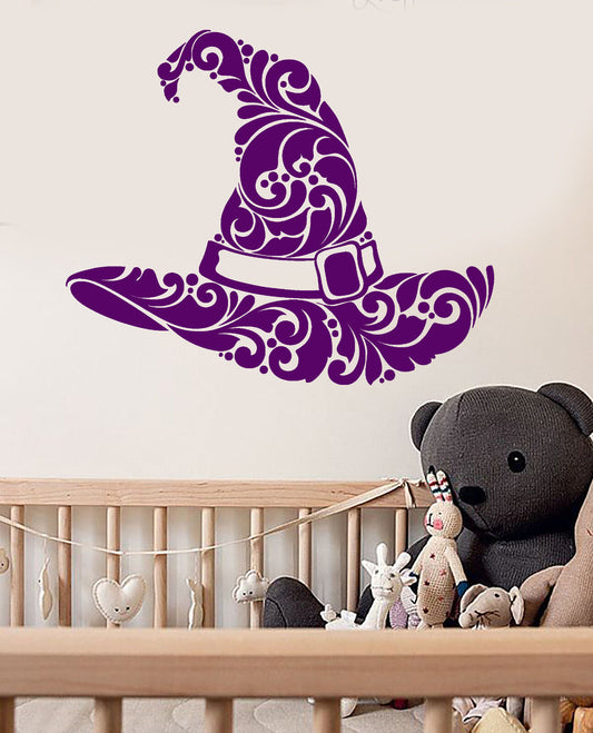 Vinyl Wall Decal Wizard Magician Magic Hat Illusionist Stickers (2721ig)