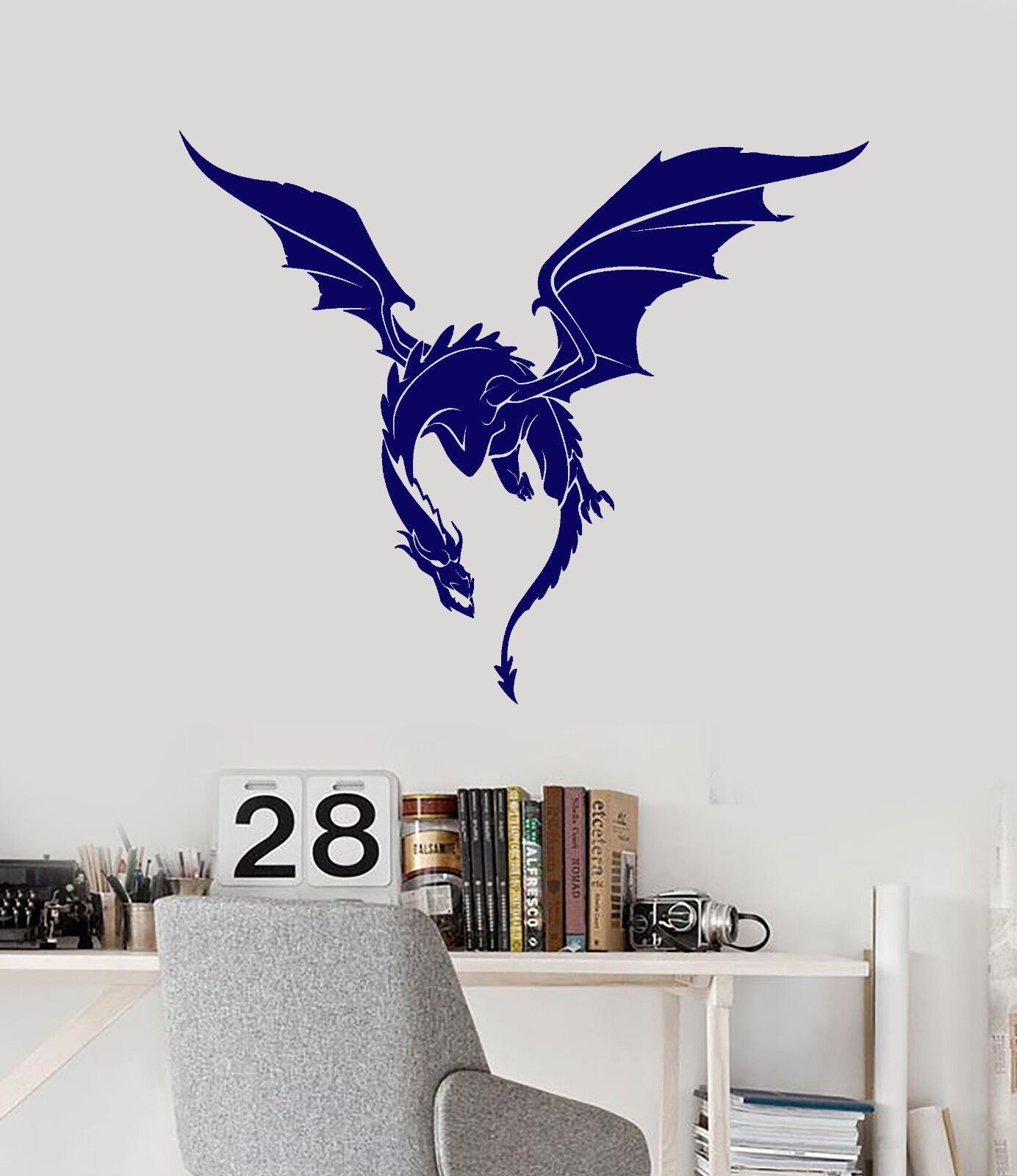 Autocollant mural en vinyle Dragon Fantasy Beast Monster Conte de fées (2757ig)