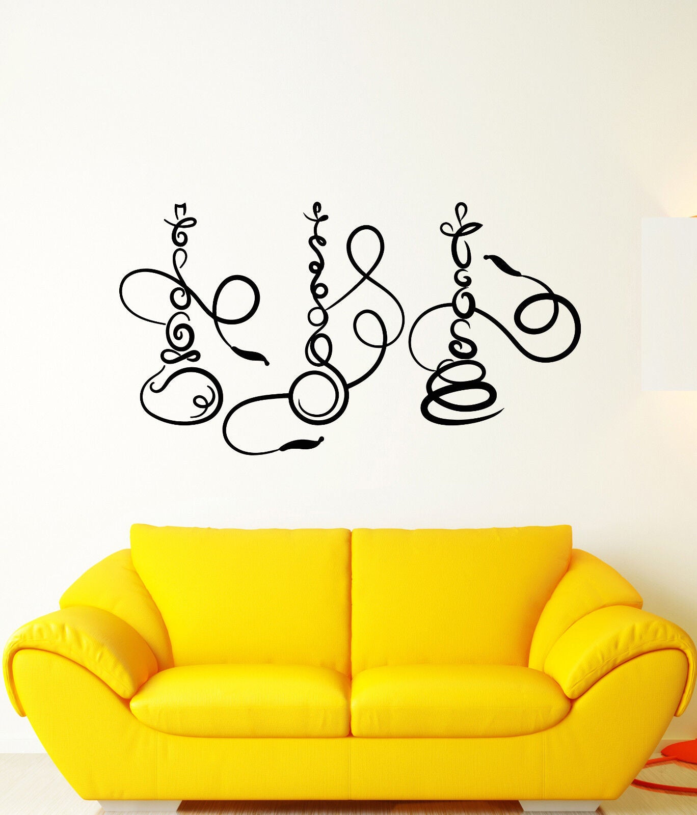 Vinyl Wall Decal Hookah Smoke Smoking Room Decor Stickers (2846ig)