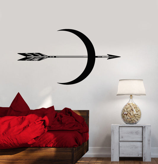 Vinyl Wall Decal Ethnic Style Bedroom Decor Arrow Crescent Stickers (2942ig)