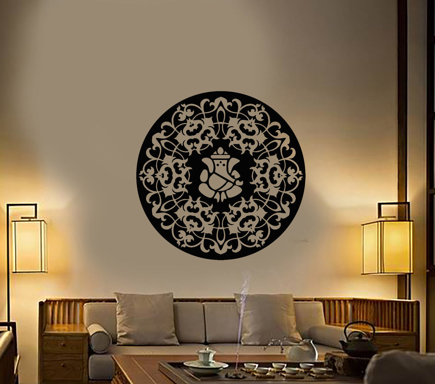 Vinyl Wall Decal India Elephant God Hinduism Hindu Stickers (2965ig)