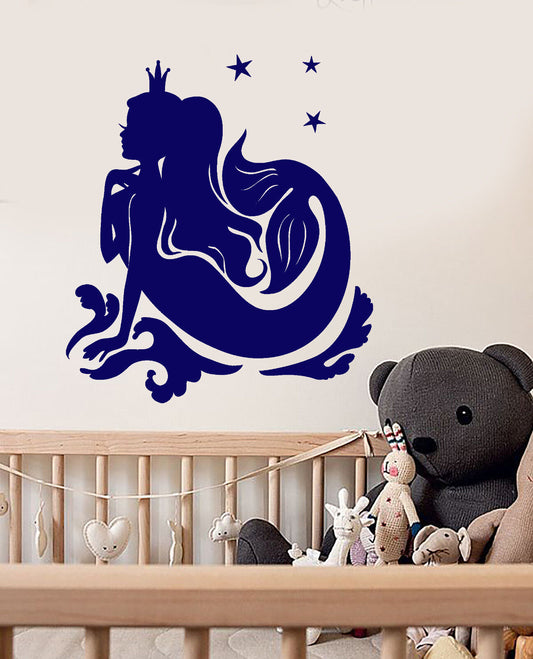 Vinyl Wall Decal Silhouette Mermaid Fantasy Fairy Tale Beast Stickers (3099ig)