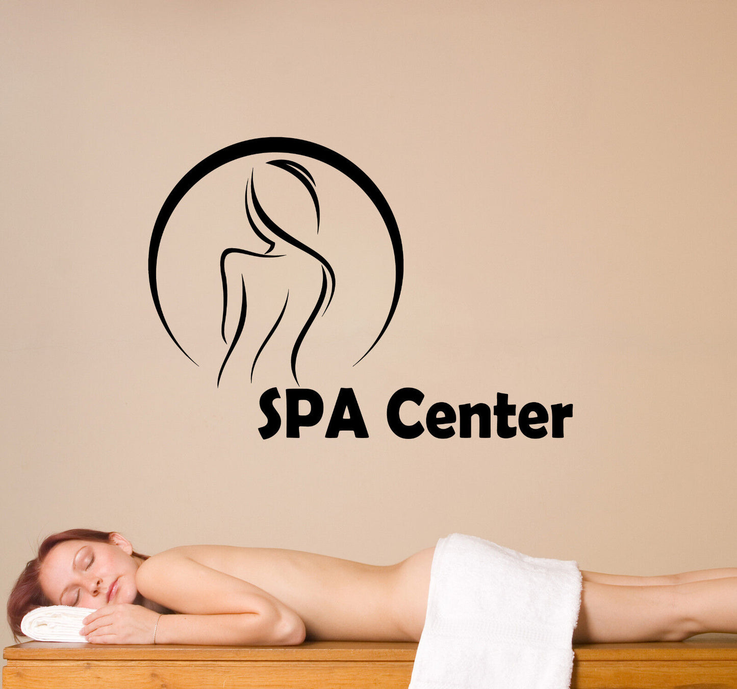 Vinyl Wall Decal SPA Massage Center Signboard Health And Beauty Stickers 3136ig