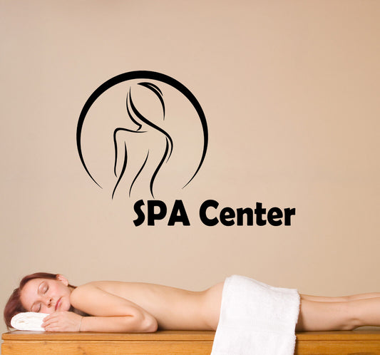 Vinyl Wall Decal SPA Massage Center Signboard Health And Beauty Stickers 3136ig