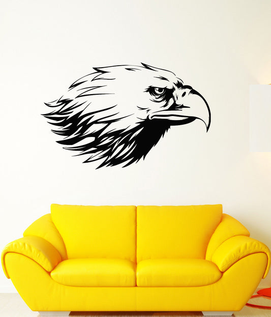 Wandtattoo, Vinyl, Weißkopfseeadler, Vogelkopf, Aufkleber (3328ig)