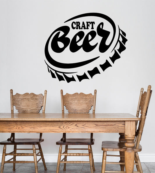 Vinyl Wall Decal Craft Beer Alcohol Home Bar Pub Stickers (3349ig)