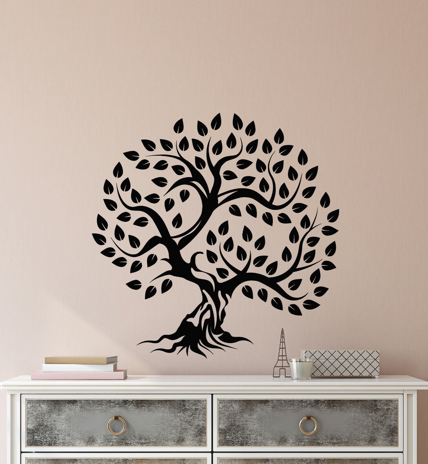 Vinyl Wall Decal Forest Nature Tree Leaves Stickers (3422ig)