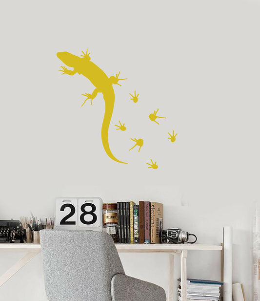 Vinyl Wall Decal Lizard Exotic Animal Traces Stickers (3489ig)