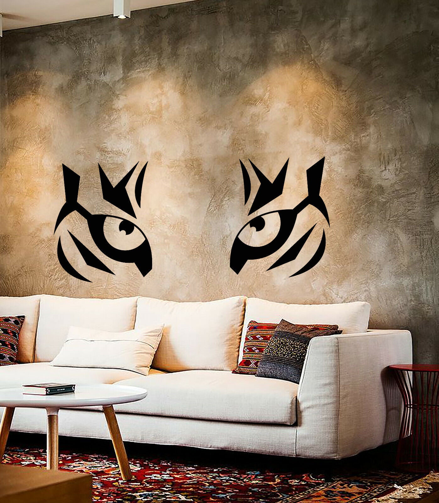 Vinyl Wall Decal Tiger Eyes African Predator Big Cat Stickers (3586ig)