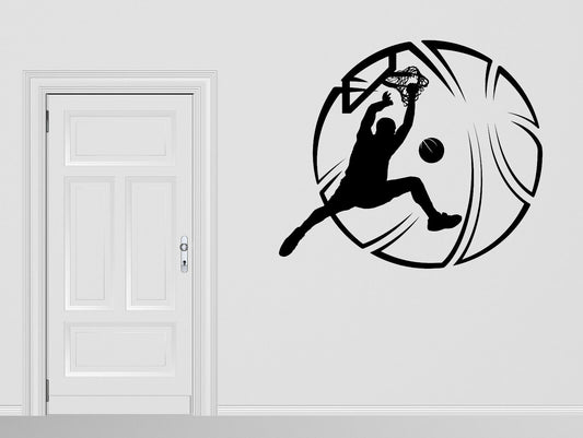 Vinyl Decal  Sport Basketball Player Ball Wall Sticker Decor (n1052)