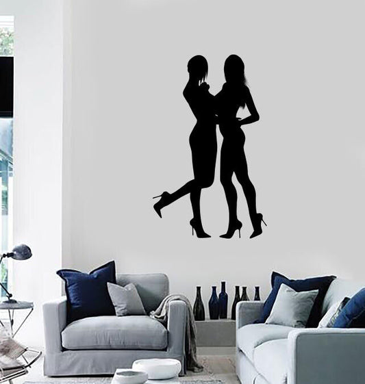 Wall Vinyl Decal Beautiful Bikini Girls Striptease Dancer Strip Bar Decor(n1064)